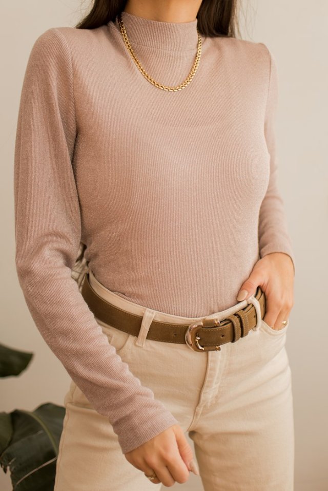 błyszcząca bluzka S