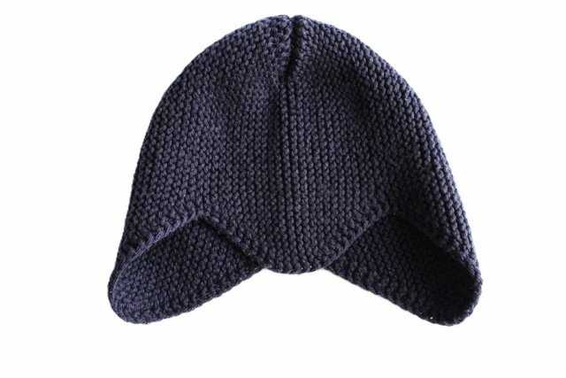 Kobieca urocza czapka vintage granatowa
