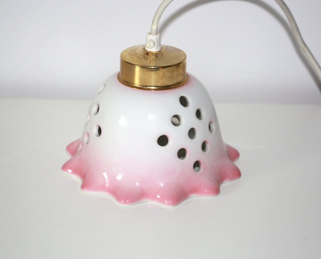 Lampa wisząca ceramiczny klosz