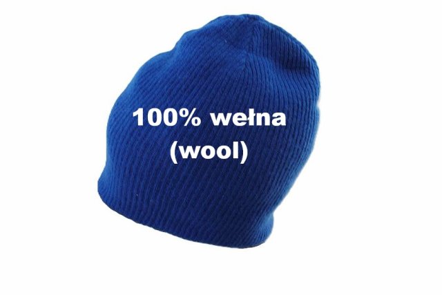 exclusive 100% WEŁNA czapka