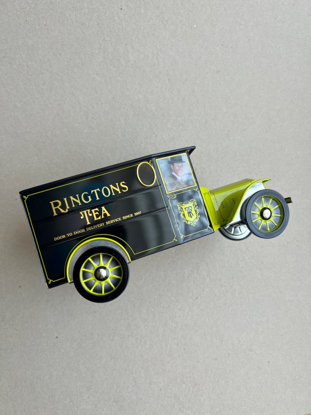 Vintage Tea Caddy Car ❀ڿڰۣ❀ Duży pojemnik na herbatę