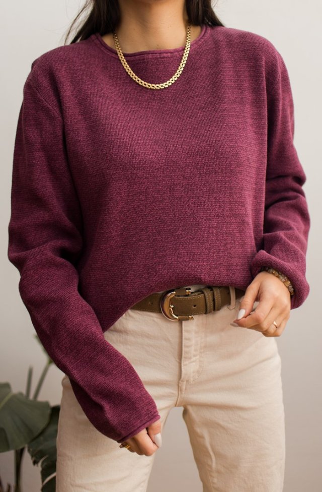 Bawełniany sweter M