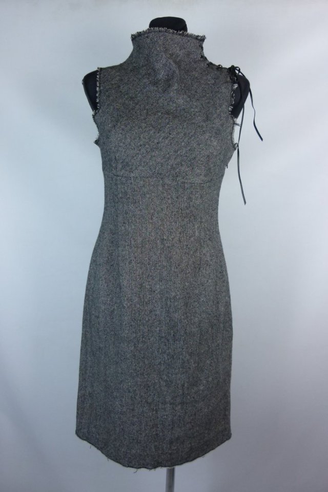 Topshop grubsza sukienka midi z wool 10 / 36