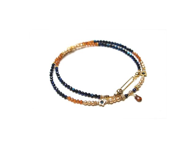 Spinel i granaty /choker/ 11.03.25 naszyjnik - Szlachetna kolekcja