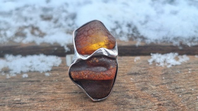 Surowy - pierścionek regulowany