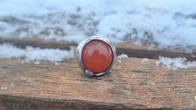 Agatnik - pierścionek regulowany