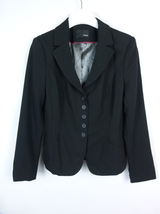 Next czarny taliowany żakiet 12 / 40