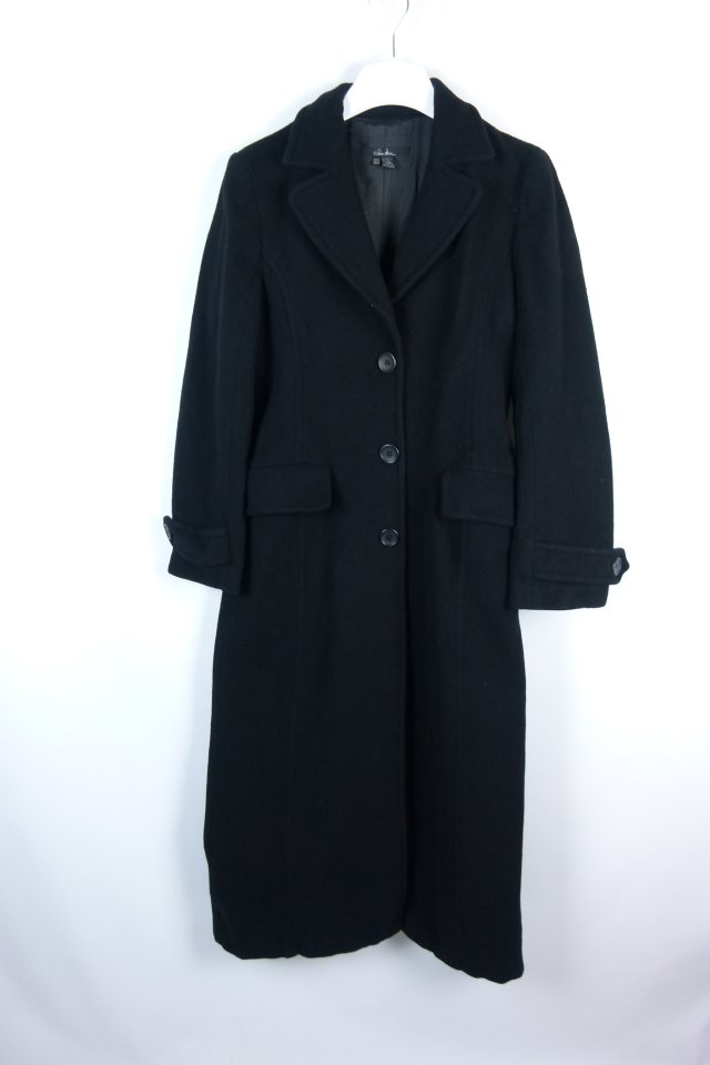 Zara Basic wełniany długi płaszcz z wool / M mex.28