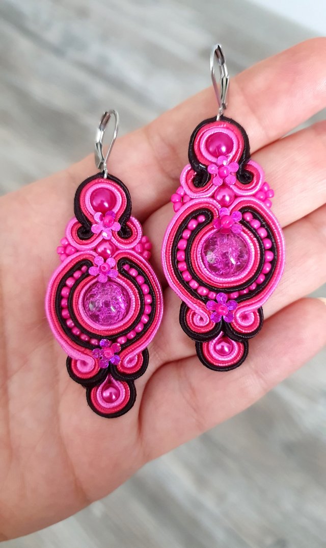 KOLCZYKI SUTASZ AMARANTO