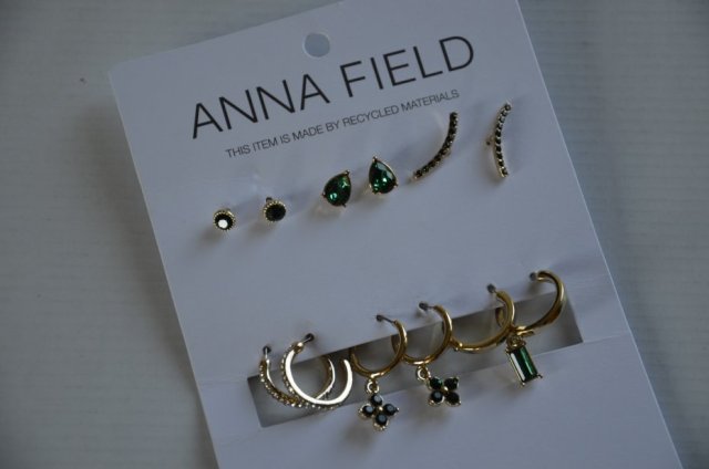 zestaw 6 par kolczyków nowe Anna Field