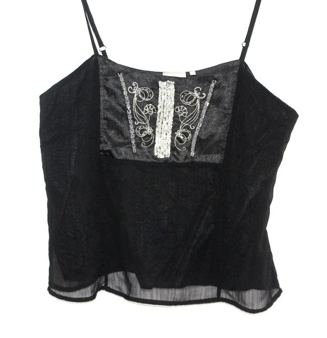 FRANSA elegancka gorsetowa bluzka cekiny 42 XL