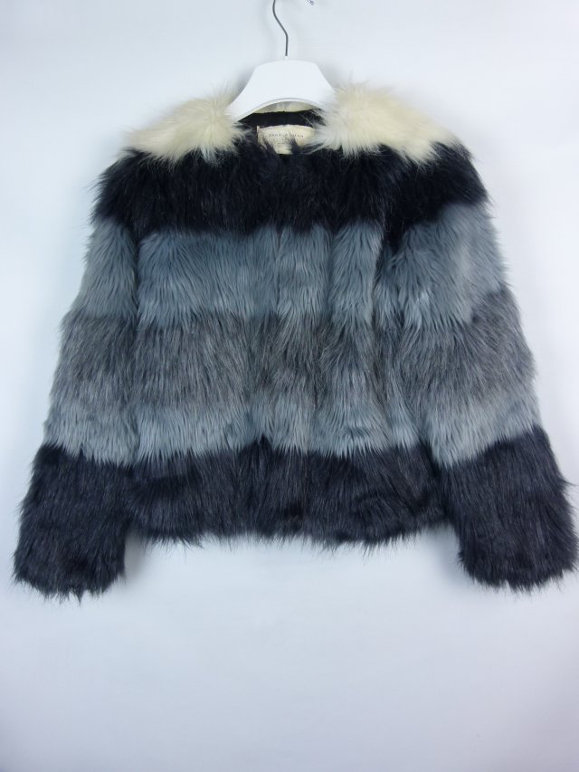 Zara kurtka sztuczne futerko / S