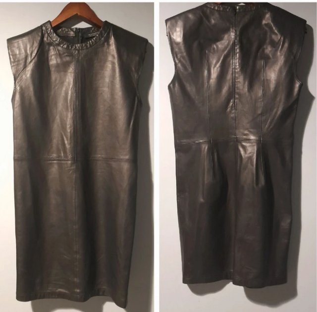 AllSaints S/M skórzana sukienka mini