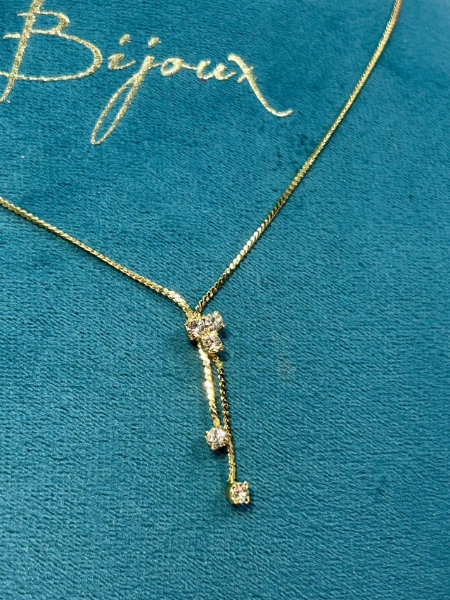 ❦❦ delikatny złocony lariat ❦❦