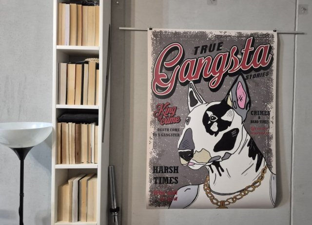 Plakat PIES BULTERIER - B1 - 100cm x 70cm