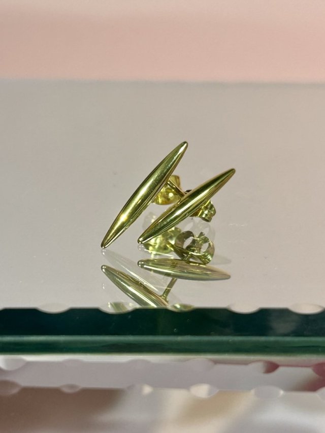 ❦❦ złocone kolczyki wrzeciona ❦❦