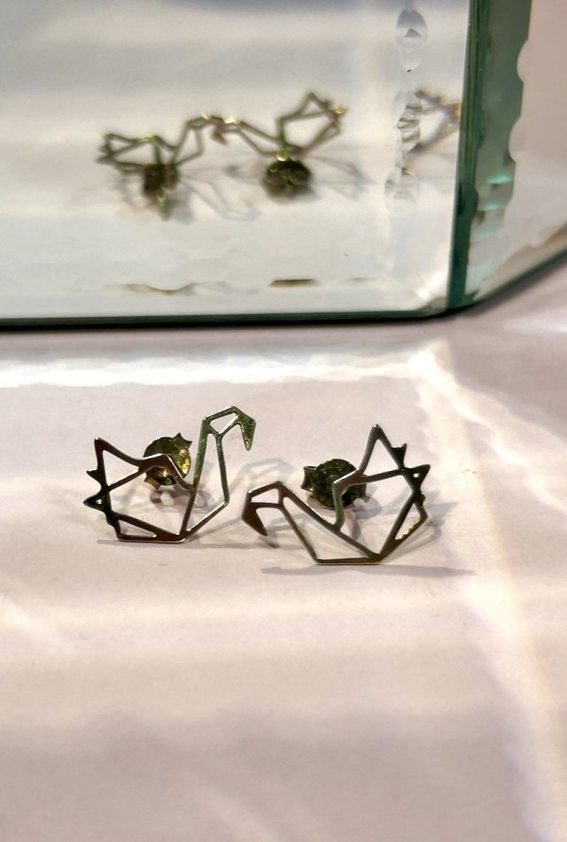 ❦❦ łabędzie origami ze srebra ❦❦
