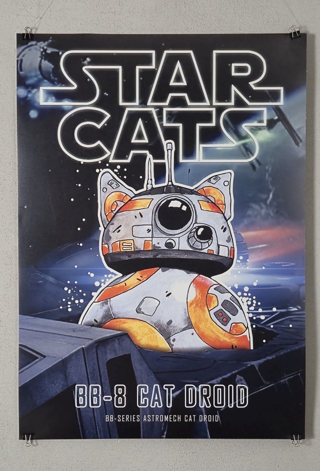 Plakat - KOT Gwiezdne Wojny Star Wars - Format A2