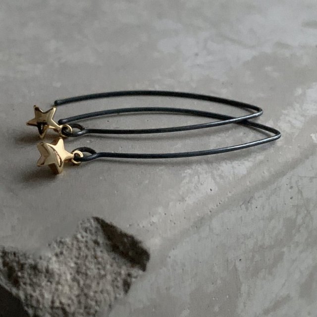 Kolczyki Golden Star "Wish"