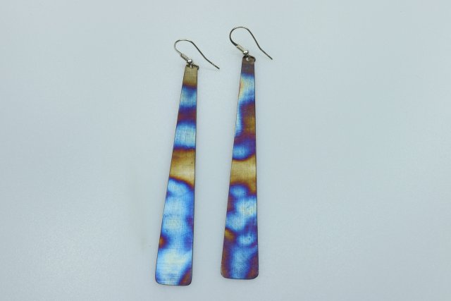 kolczyki tytanowe   "piąty wymiar"