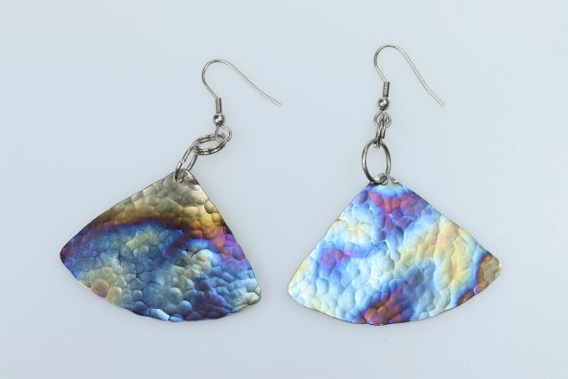 kolczyki tytanowe   "piąty wymiar"