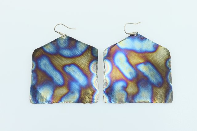 kolczyki tytanowe   "piąty wymiar"