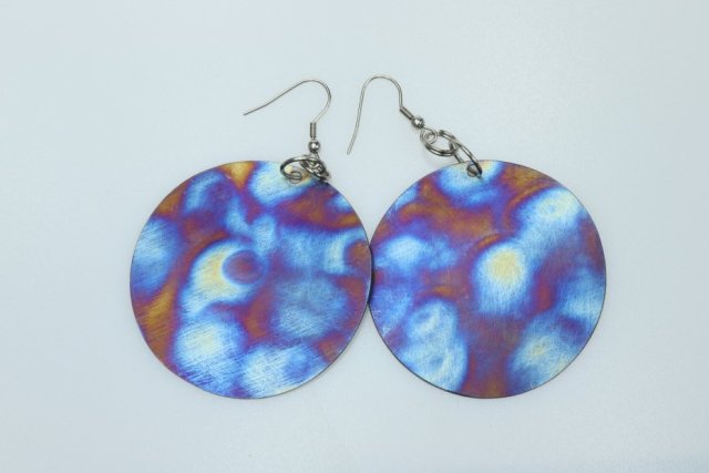 kolczyki tytanowe "piąty wymiar"