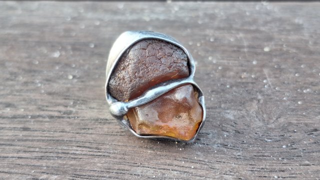 Surowy - pierścionek regulowany