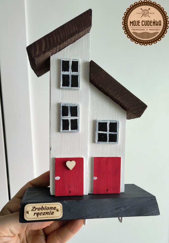 Domki drewniany wieszak