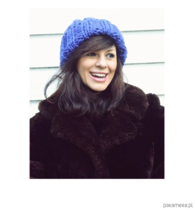 CHABROWA CZAPKA Z WEŁNĄ