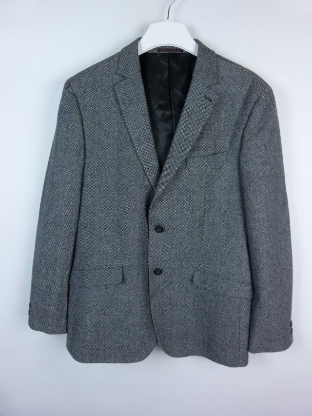Jasper Conran elegancka marynarka z wełną melanż 42 / 52 - L