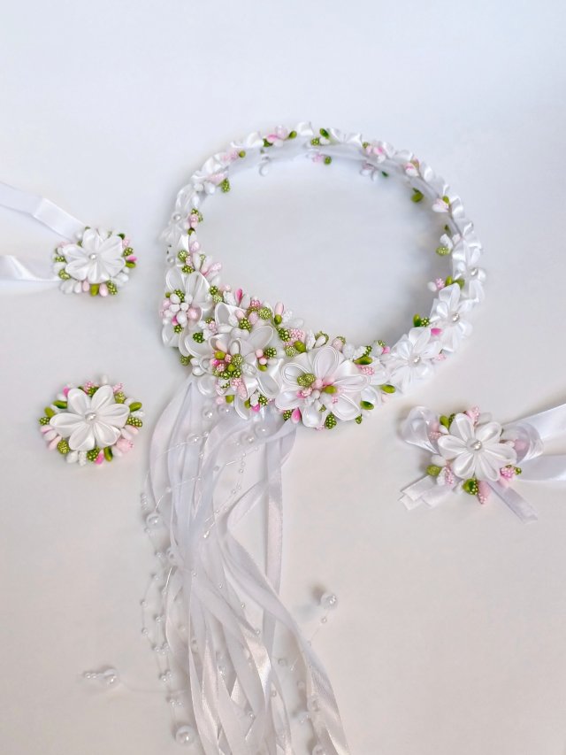 Wianek komunijny plus ozdoby