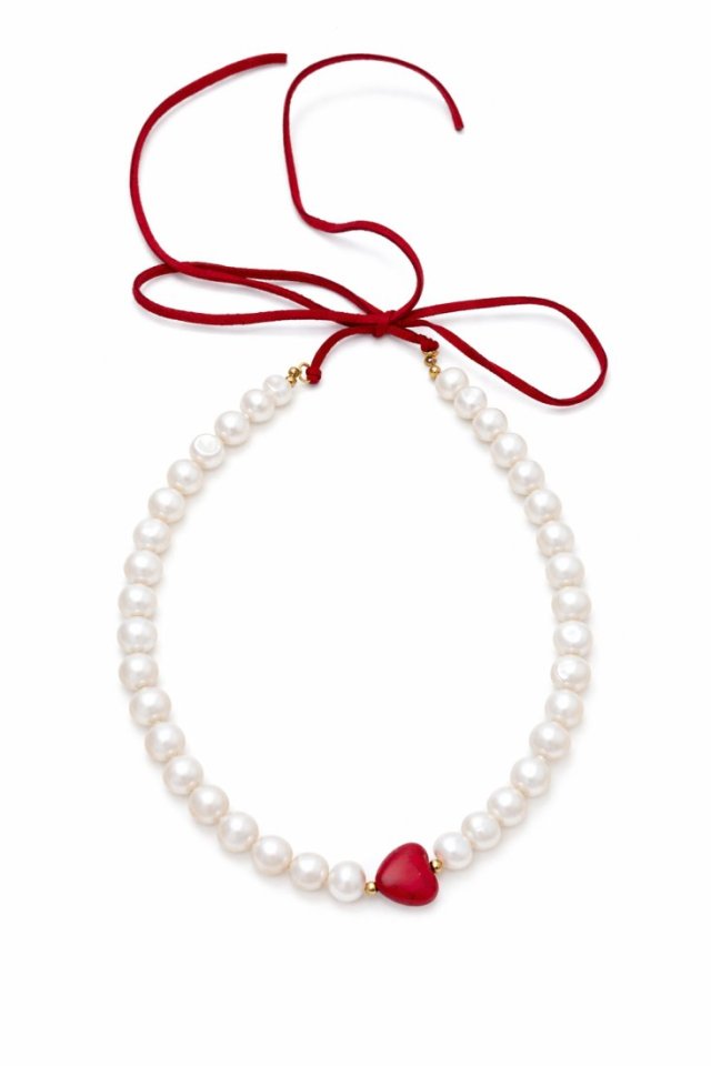 PEARLOVE- naszyjnik z pereł i howlitu