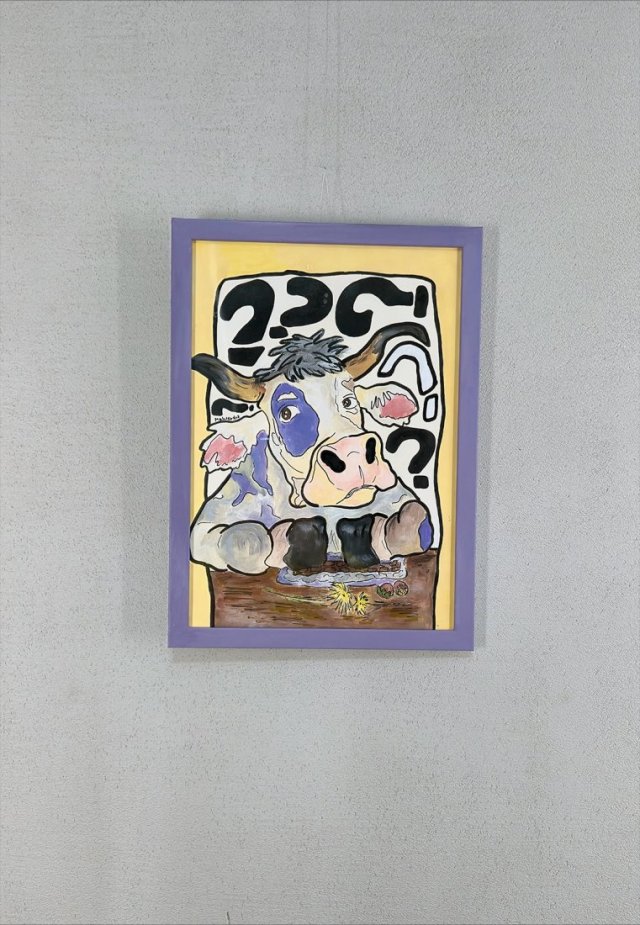 Obraz / grafika - KROWA MIŁKA - A4