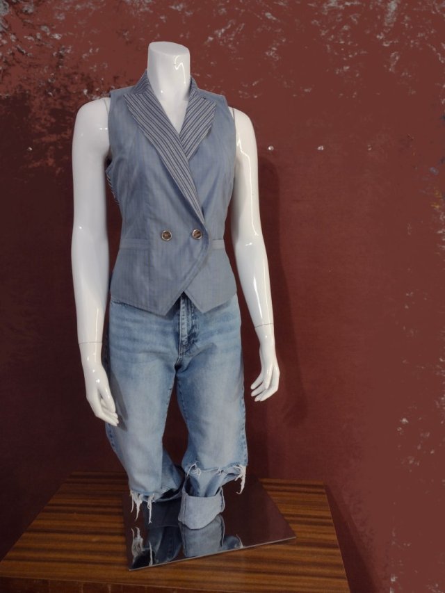 Kamizelka z koszul męskich - r 38