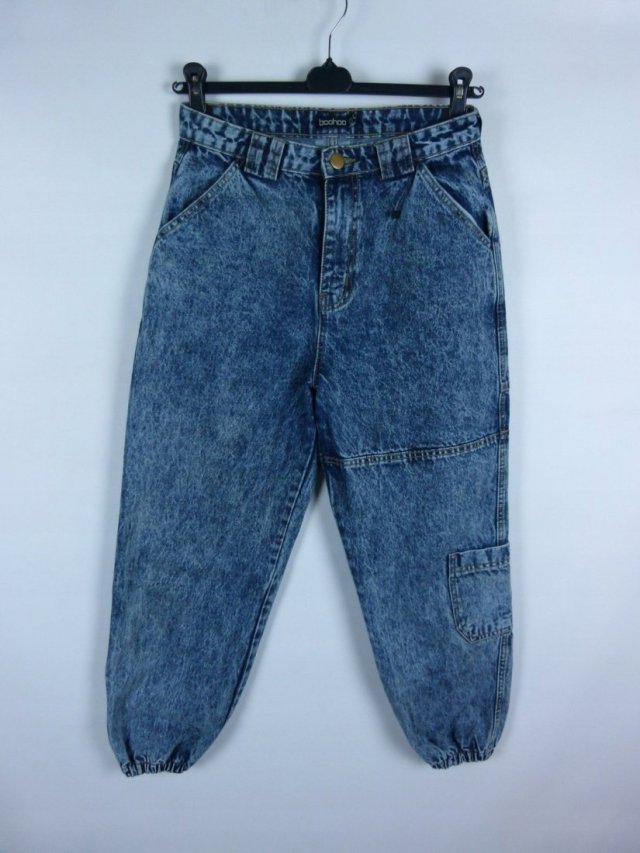 Boohoo jogger jeans spodnie dzins joggery 12 / 40