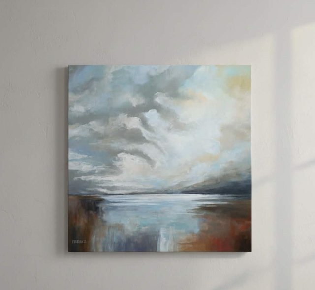 Obraz ręcznie malowany - Cisza o poranku