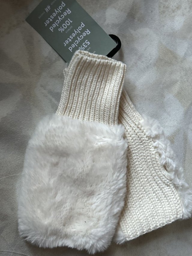 Nowe Mitenki z futerkiem - oryginalne ciekawe ciepłe