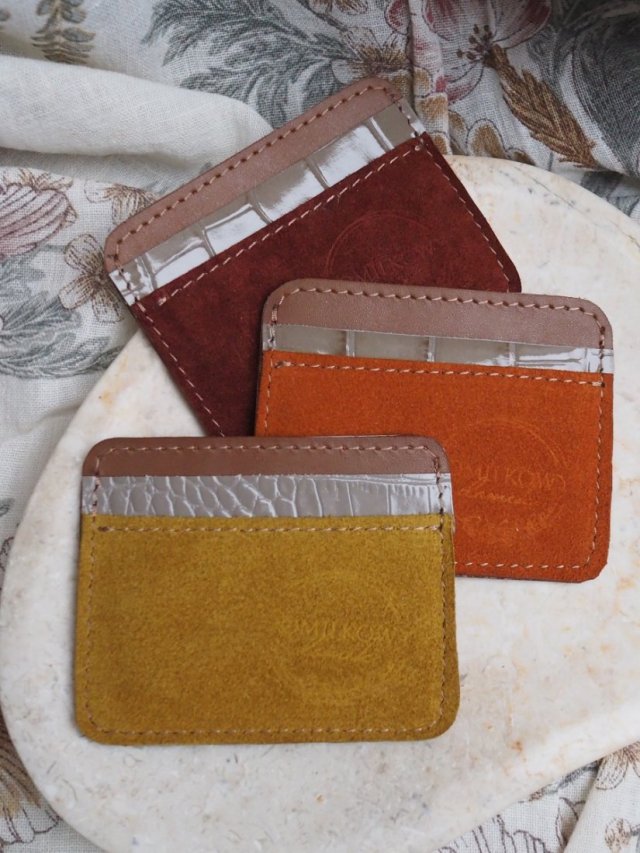 Limonka etui na karty i dokumenty | ręcznie robione