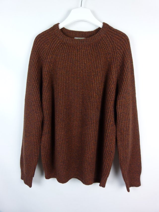 TU męski sweter melanż brąz / XXL