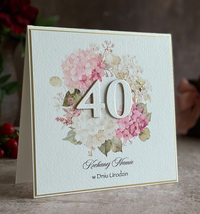 Personalizowana kartka na 40 urodziny, BH 75