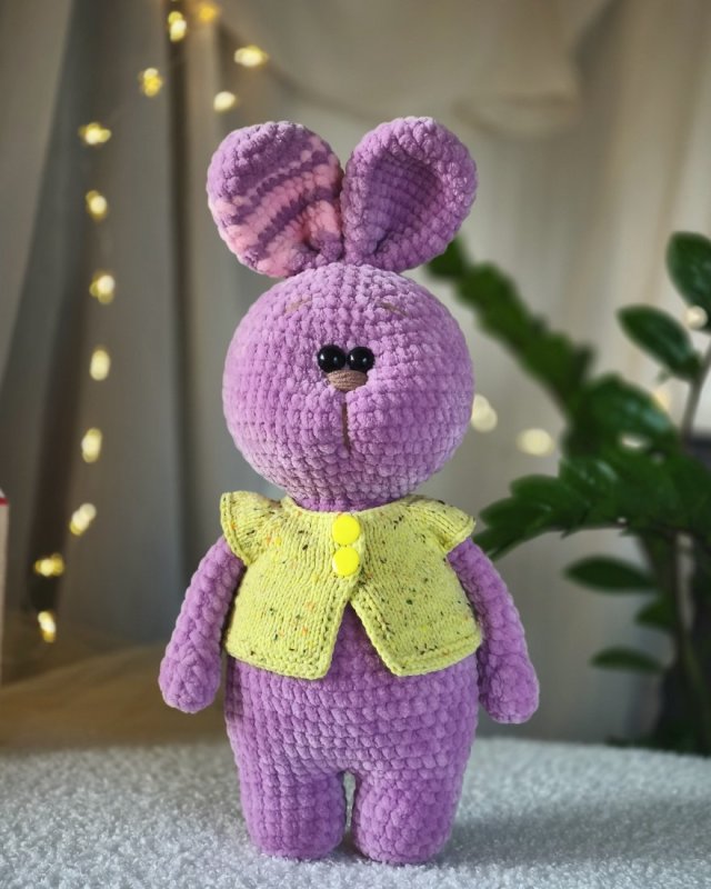 Zajączek w bluzie, Króliczek pluszowy, Przytulanka dla dziecka