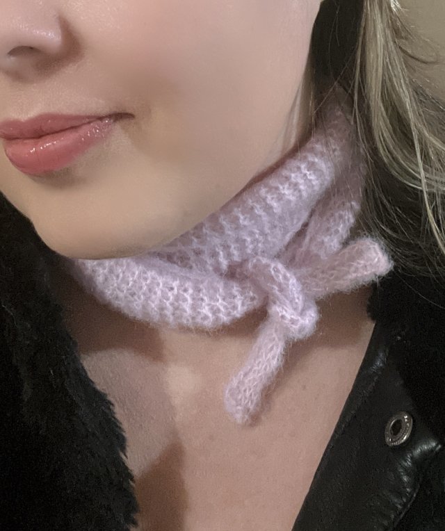 Pink Micro Scarf- Mini Sophie