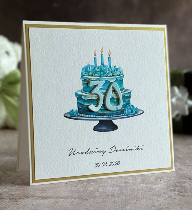 Personalizowana kartka na 30 urodziny, BH 31