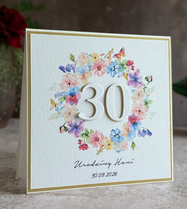 Personalizowana kartka na 30 urodziny, BH 35