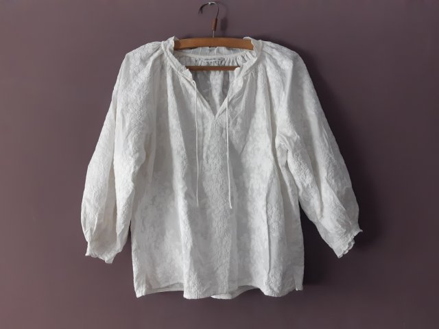 TATUUM BIAŁA HAFTOWANA FOLK BLUZKA 38 / 40