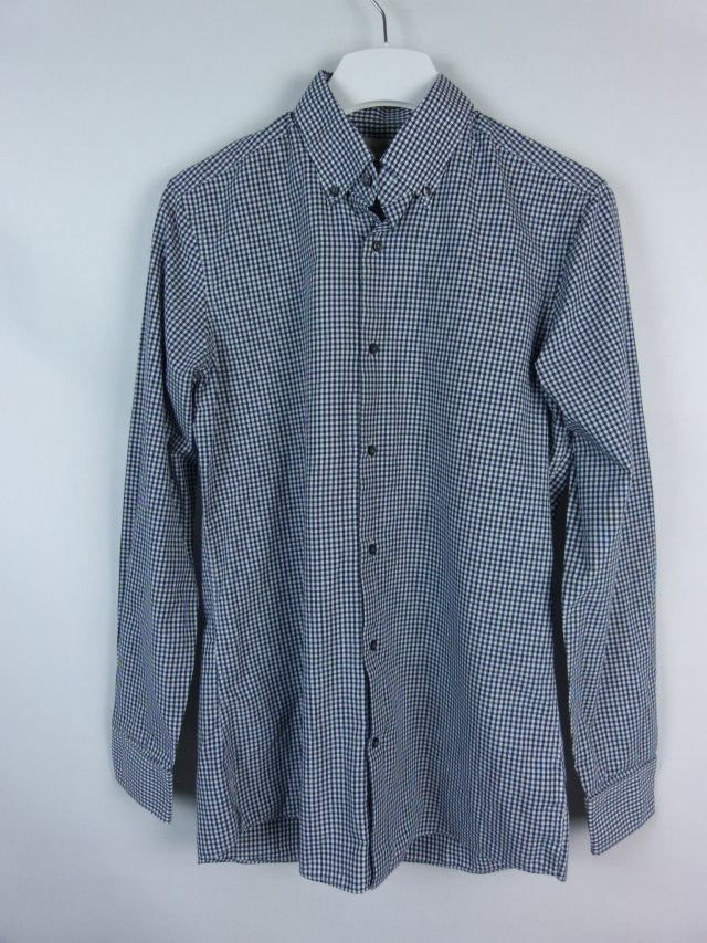 Next elegancka koszula w drobną krateczkę slim - 15,5 / 39 cm - M