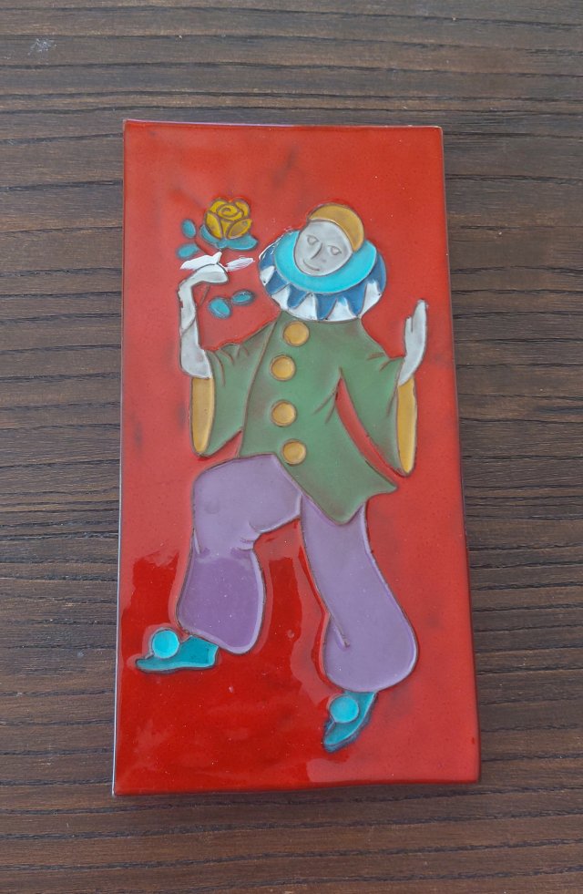 Dekoracyjna płyta ceramiczna  vintage  Belgia