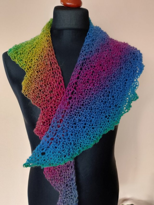 Cieniowany mini szalik Dragon