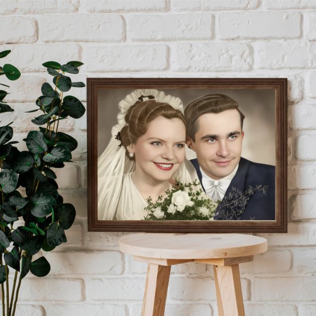 Monidło – Personalizowany Portret Ślubny | Prezent na Wesele, Upominek dla Pary Młodej